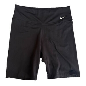 Nike Dri-FIT Yoga Luxe High Waisted Biker Shorts Size Medium 7” Inseam Black